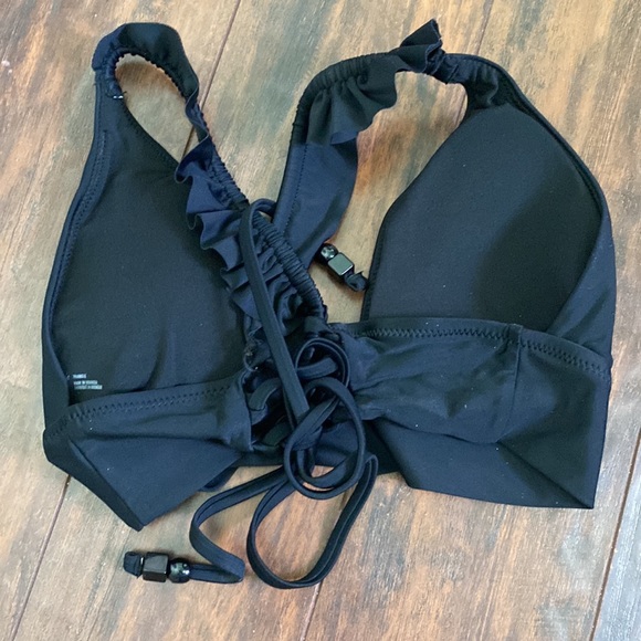 Aerie triangle black bathing suit top - Picture 2 of 2